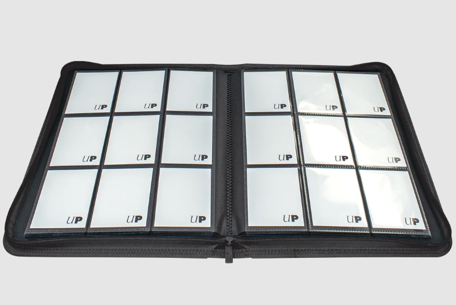 Ultra Pro Vivid 9-Pocket Pro Binder with Zippered Closure (Holds 360 cards) - Black